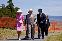 The Governor General, Mr John Mackay and the Chief Minister. view larger image here.