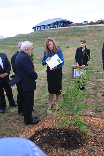 His Excellency Dr Mohammad Javad Zarif at Arboretum