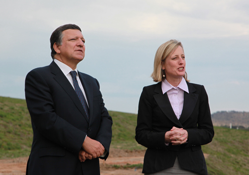 His Excellency Mr Jose Manuel Barroso and ACT Chief Minister Katy Gallagher