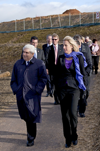 His Excellency Mr Demetris Christofias and the Chief Minister Katy Gallagher