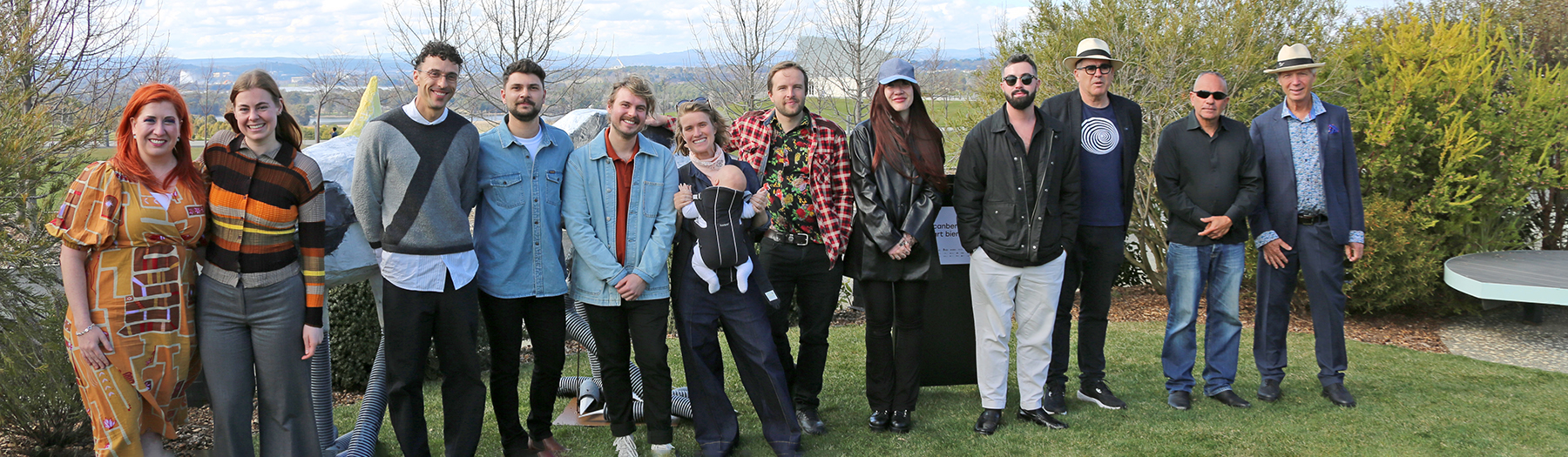 Group photo of artists