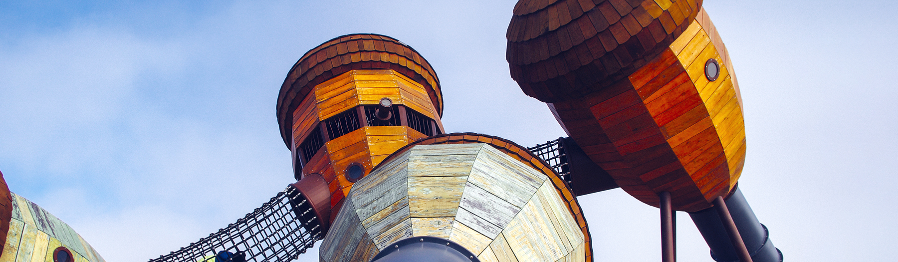 POD Playgound with wooden acorn shaped features