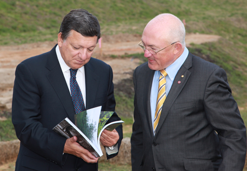 His Excellency Mr Jose Manuel Barroso and ACT Chief Minister Katy Gallagher