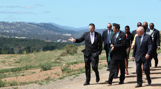 Chief Minister, President of Botswana and Mr John Mackay