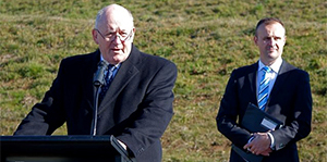 Mr Andrew Barr MLA, and heir Excellencies General the Honourable Sir Peter Cosgrove AK MC