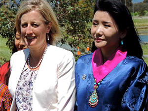 Her Majesty, Gyalyum Sangay Choden Wangchuck, Queen Mother of Bhutan, planted a Bhutan cypress (Cupressus cashmeriana) in Forest 22 in 2014